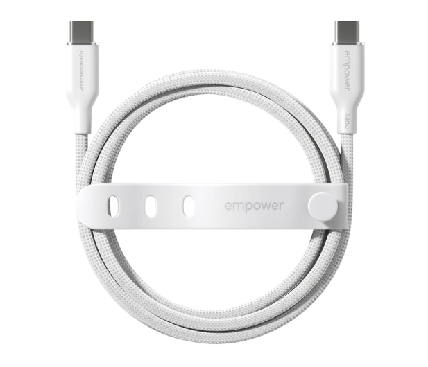 PanzerGlass empower Racing 240W USB-C 1,2m Silver White - 1546787 - zdjęcie